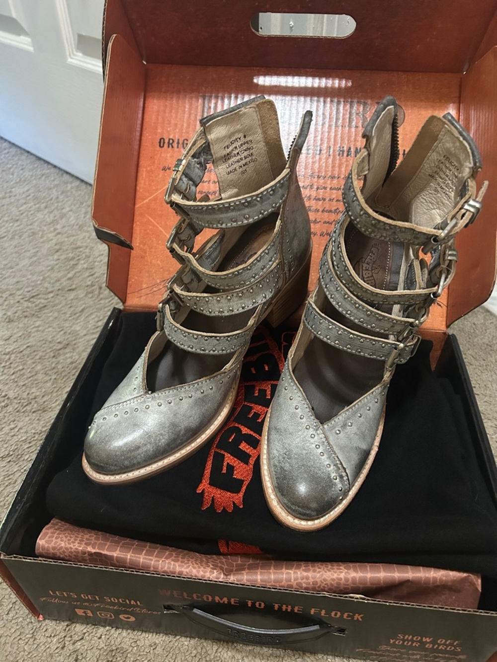 Freebird Felicity Leather Shoes, ICE SZ 8 NIB